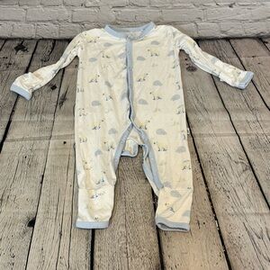 Bubble Baby Polar Bear Bamboo Snap Footie